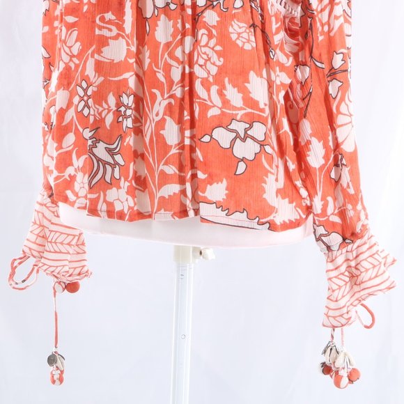 HEMANT & NANDITA Floral Women’s Blouse Top - Picture 2 of 8